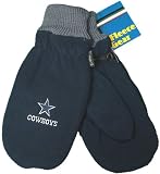 New! NFL Dallas Cowboys Navy Blue Fleece Mittens with Embroidered logo OSFA