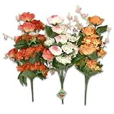 Mix Rose and Mint Flower, 17'' Case Pack 48