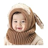 beauty factory うさちゃん風 ニット帽 帽子 ベビー キッズ 赤ちゃん 子供 選べる 5色 (茶色)