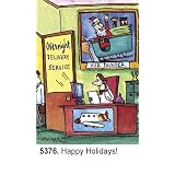 Oatmeal Studios Humorous Christmas Cards, Overnight Delivery Service, Box of 26 with Envelopes