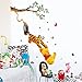 1 X ZooYoo Cartoon Winnie the Pooh and Friends Wall Decal Stickers For Kids Bedroom Nursery Room - Small Size - 19.68