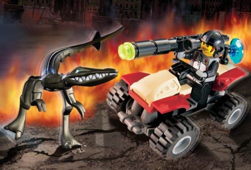 LEGO Street Sprinter vs Mutant Lizard Dino Attack LEGO Street Sprinter vs Mutant Lizard Dino Attack