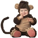 Lil Characters Infant Monkey Costume, Brown/Tan, 18-24 Months (Large)