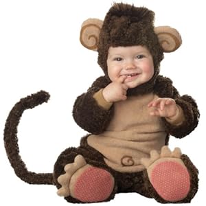 InCharacter Costumes Baby's Lil' Monkey Costume, Brown/Tan, Medium (12-18 Months)