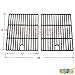 GSF2616 Porcelain Cast Iron Cooking Grid Grate Replacement for Select Gas Grill Models by BBQ Grillware, Life @ Home and Others, Set of 2