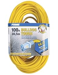 From Amazon.com. Click for details:
 Home Improvement: Prime Wire & Cable LT511735 100-Foot 14/3 SJTOW Bulldog Tough Extension Cord with PrimeLight Indicator Light, Yellow - Prime Wire and Cable Home Improvement: Prime Wire & Cable LT511735 100-Foot 14/3 SJTOW Bulldog Tough Extension Cord with PrimeLight Indicator Light, Yellow - Prime Wire and Cable