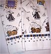 Pet the Dog Chef Bow Wow Meal Kitten Terry Kitchen Hand Towels Set/2