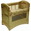 Arm's Reach Co-Sleeper Curved Mini Collection, Toffee Hibiscus