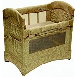 Arm's Reach Co-Sleeper Curved Mini Collection, Toffee Hibiscus