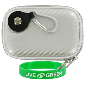 Hard Shell Carrying Case (Candy Silver) for Canon PowerShot SD780IS Digital Camera Silver