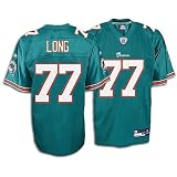 Reebok Miami Dolphins Jake Long Replica Team Color Jersey