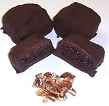 Scott s Cakes Dark Chocolate Covered Brownie Bites with Pecans in a 1 Pound Gingerbread Man Bag