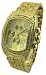 Electronics : Geneva Elite Iced Out Lupah Watch Gold Tone