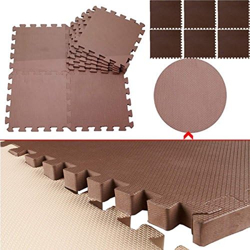 Hotouch 24 Sq Ft Foam Interlocking Exercise Gym Floor Mat Protective Tile Flooring
