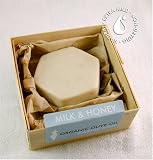 Brigit True Organics- Milk & Honey Hexagon Castile Soap, 1.1 oz. (88% ORGANIC)