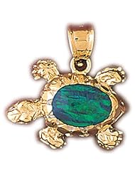 CleverEves 14K White Gold Created Opal Pendant 5.8 - Gram(s)