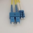 1 Meter SM8.3/125 LC-SC Duplex Fiber Patch Cord by w-Ignite