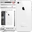 Modell A1387 Apple iPhone 4 S Backcover weiss *Original Version Reparatur Back Cover aus Glas*, Lieferumfang siehe Artikelbilder, inklusive Werkzeug & Displayschutzfolie Vorderseite sowie R�ckseite passend f�r das iPhone Modell A1387 & OecherWolke Gutschein, Lieferzeit 1-2 Werktage, Bundle wie abgebildet nur von macteq