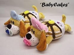Babycakes Boy Pancake Puppy Stuffed Plush Toy 10" L