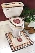 Country Star Bathroom Bath Mat And Toilet Cover by Winston Brands
