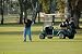 Left Handed Golfer with Cart - 24