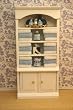 Dollhouse Miniature Bathroom Cabinet Filled with Towels