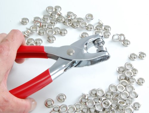 Eyelet Pliers Fabric Tent Hole Punch Tool 100 Grommets