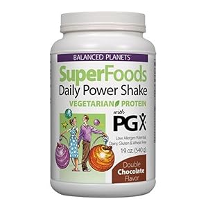 Balanced Planets SuperFoods Daily Power Shake, Vegetarian Protein 19 oz (540 g)