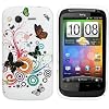 AIO V9 JOIE Series Flora Gel Case For HTC Desire S + Screen Protector