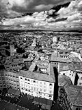 Infra Red Image of Siena across Piazza Del Campo from Tower Del Mangia, Siena, Tuscany, Italy Stretched Canvas Poster Print by Lee Frost, 30x40