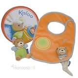 Kaloo Bib Set with Toy, Orange