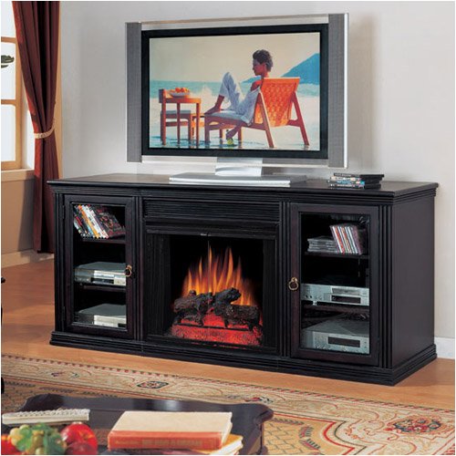Classic Flame 28WM198BES-0721/28EF004GRS 28 Paramount Fireplace & Home Theater Set in Brown Espress