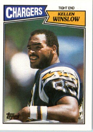 1987 Topps # 343 Kellen Winslow San Diego Chargers Football Card- Near Mint to Mint Condition - In Protective Screwdown Display Case!