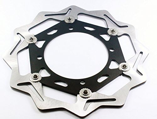 CNC 270MM Front Floating Brake Disc Rotor For Suzuki RMZ RMX 250 450 Motorcycle Super Moto Motard Motocross (Suzuki, Black)