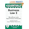 Business Law I Essentials (Essentials Study Guides)