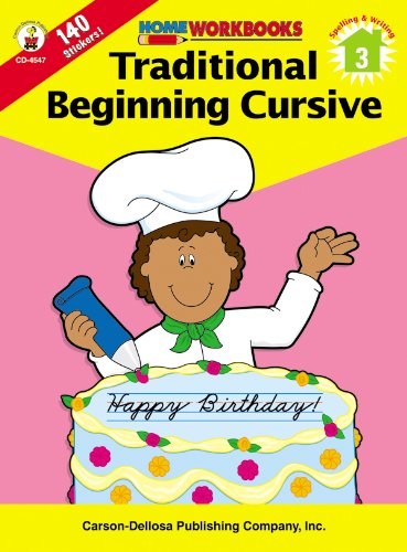 traditional beginning cursive grade 3 home workbooks