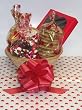 Scott's Cakes Small Time for Love Valentie Basket no Handle Heart Wrapping