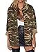 haoduoyi Womens Loose Camouflage Coats Disposition Outwear Jackets