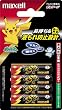 maxell アルカリ乾電池 ボルテージ 「ポケットモンスターパック(シール1枚付)」 単4形 4本 ブリスター仕様 LR03(T)PM 4B
