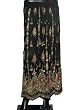 Ethnic Black Red Beaded Belly Dance Dcrapechic Women's Skirt India 36 Inch Length