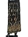 Ethnic Black Red Beaded Belly Dance Dcrapechic Women's Skirt India 36 Inch Length