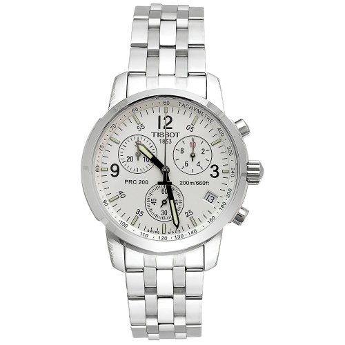 Tissot Mens T-Sport PRC200 Chronograph Stainless Steel Silver Dial Watch #T17.1.586.32 Tissot Mens T-Sport PRC200 Chronograph Stainless Steel Silver Dial Watch #T17.1.586.32