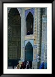 People Visiting Shrine of Hazrat Ali (Blue Mosque), Mazar-E Sharif, Afghanistan Framed Photographic Poster Print by Stephane Victor, 33x45