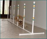 6 Weave Poles w/base for Small Dog - Agility Equipment
