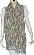 Head Scarf Stoles Wool in Jacquard Design 13 x 68 inches (jstl237)