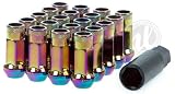 Muteki SR48 Neo Chrome Open End Lug Nuts 12x1.25