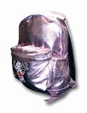 Ed Hardy 10320700 Vegas Rucksack, 41 x 37 x 17 cm, 100% Polyester, rosa / metallic