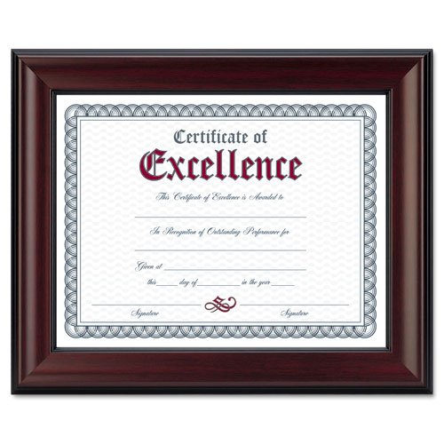DAX Rosewood Document Frame, Wall-Mount, 8 .5 x 11 Inches, Wood (N3246N1T)