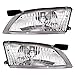 Brock Replacement Driver and Passenger Headlights Headlamps Compatible with 98-99 Altima 26060-9E025 26010-9E025
