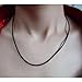 ELLITE Wide Alloy Black Rubber Cord Rope Necklace Chain(18-24 Inch) with Stainless Steel Lobster Clasp